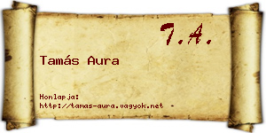 Tamás Aura névjegykártya